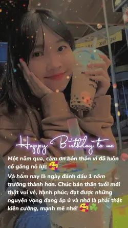 Happy Birthday to me