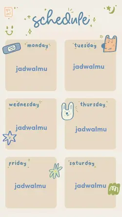 jadwal pelajaran 