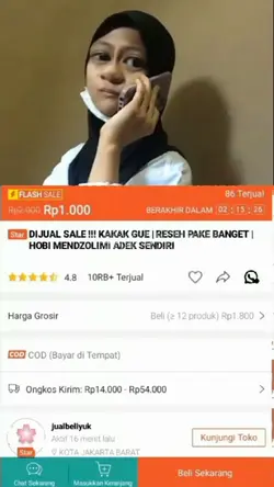prank jual kakak 