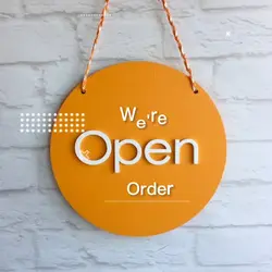 We're open order