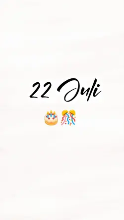 hbd 22 juli