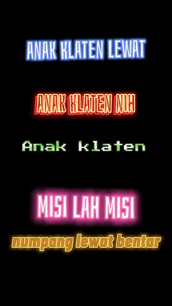 ANAK KLATEN NIH