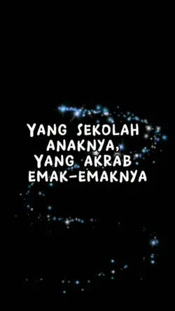 Yang sekolah anaknya