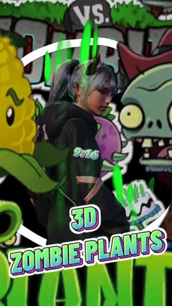 3D Zombie plants