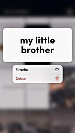 my little brother