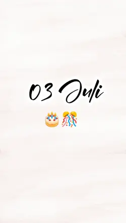 hbd 3 juli
