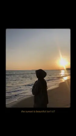 sunset is beautiful