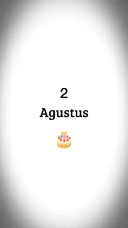 HBD 2 Agustus 2022
