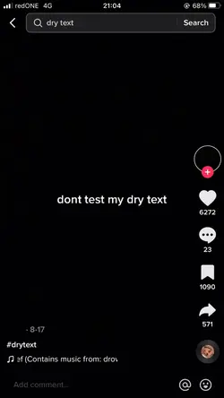 drytext?