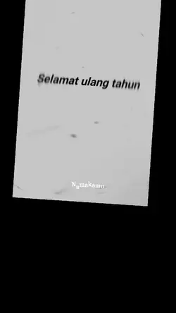 Selamat ulang tahun