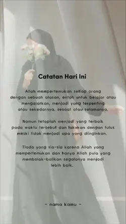 catatan hari ini