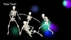 skeleton dancing