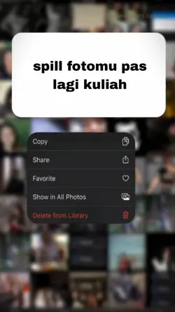 spill foto kuliah