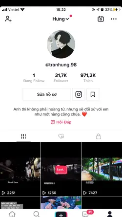 Profile TikTok