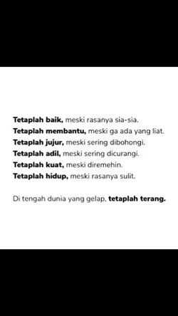 tetaplah baik