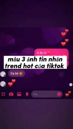 mẫu 3 ảnh tin nhắn