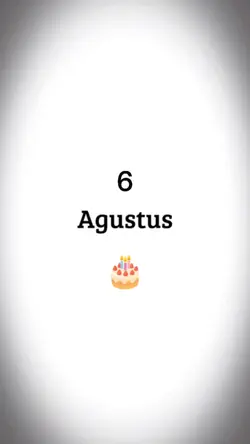 HBD 6 Agustus 2022