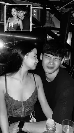 black and white
