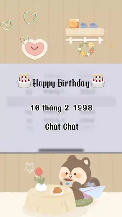 Mẫu sinh nhật