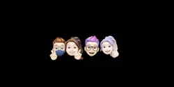 Mẫu icon 2 nam 2 nữ 