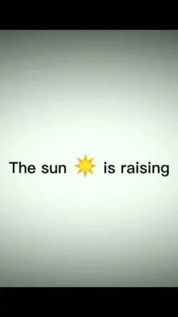 the sun is raising
