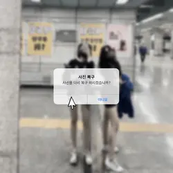 사진을 복구 하시겠습니까?