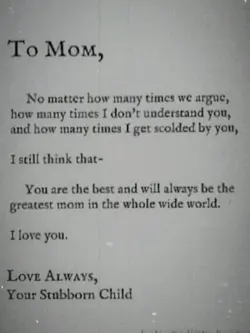 To Mom 