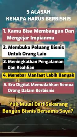Alasan Berbisnis