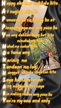 HAPPY MONTHSARY