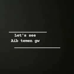 mana aib temen kmu?