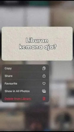 Liburan kemana aja