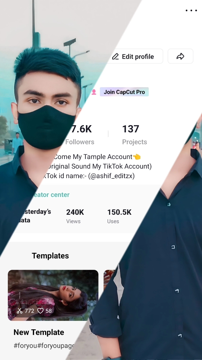 capcut template cover