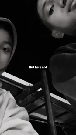 But hes not you