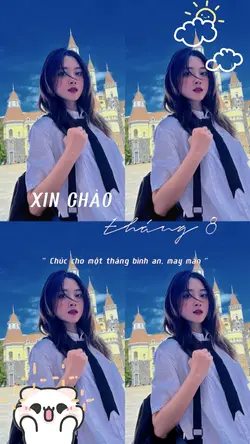 Mẫu chào tháng 8