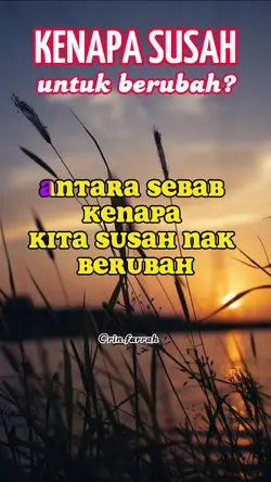 Susah Berubah?