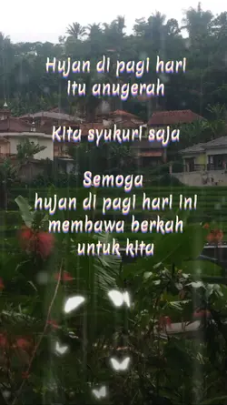 ujan di pagi hari