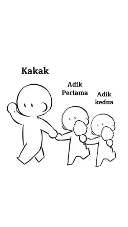 Kakak, adik 1&2