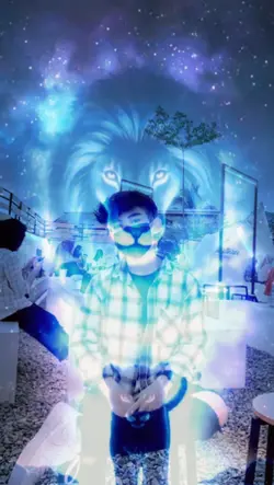 efek neon singa