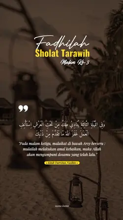 Keutamaan Tarawih