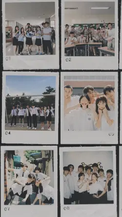 school polaroid dump