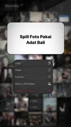 Spill Foto Adat Bali