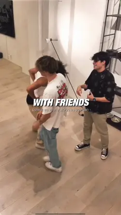 With friends