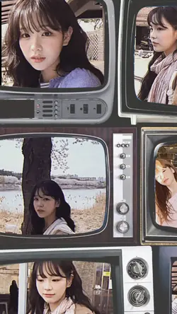 Retro vlog on old tv