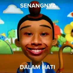 senangnya dalam hati