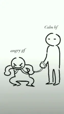 angry gf calm bf