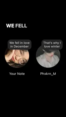 We fell in love 