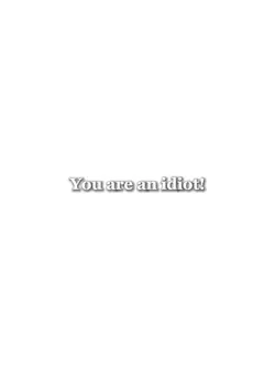 You are an adiot