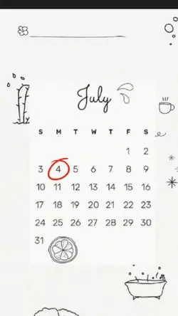 Birthday 4 july
