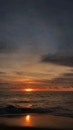 mentahan senja laut