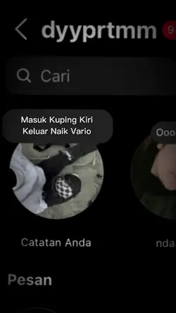masuk kuping kiri